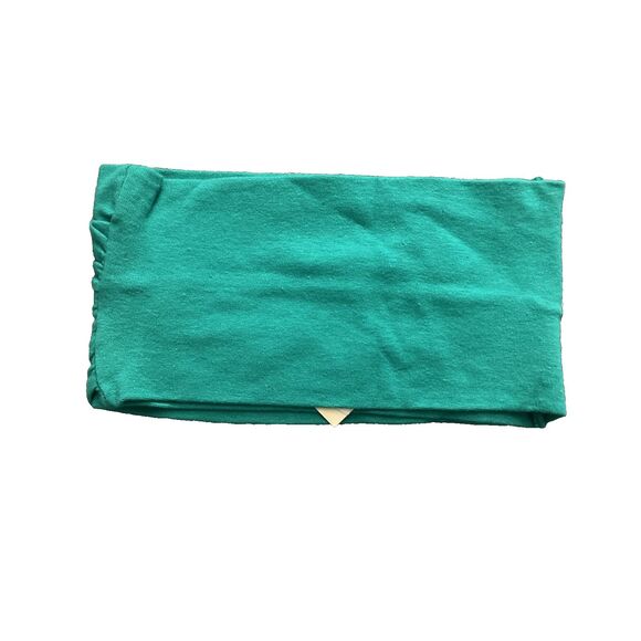 Vintage Express Y2k Bandeau Tube Top Women SMALL Green Ruched 90s Resortwear NOS - Picture 2 of 7